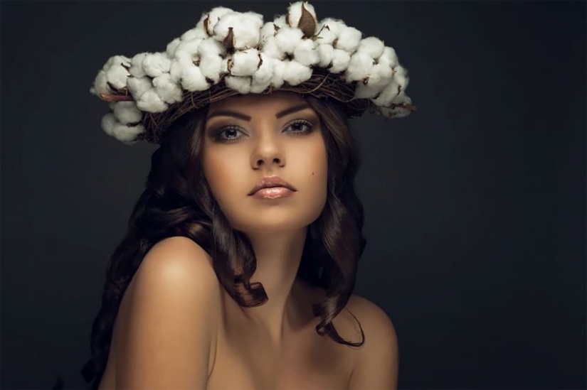 Jardín de belleza: conceptual de la flor retratos Evgeny Kolesnik