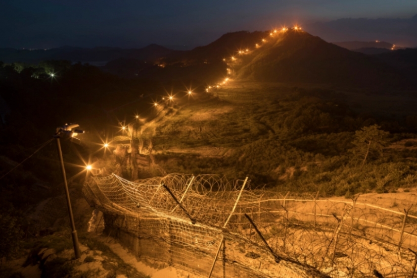 Jump to freedom: a gymnast from North Korea jumped over a three-meter fence in South Korea