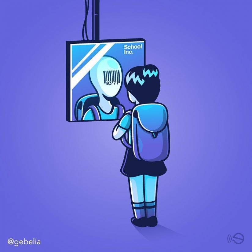 La amarga verdad sobre la vida moderna en las ilustraciones de italiano La amarga verdad sobre la vida moderna en las ilustraciones de italiano