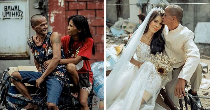 La buena gente de arreglar el matrimonio de la pareja de personas sin hogar, que durante 24 años juntos La buena gente de arreglar el matrimonio de la pareja de personas sin hogar, que durante 24 años juntos