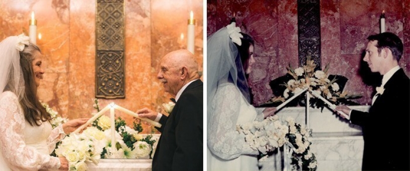 La pareja ganó el Internet con una sesión de fotos de los 50 años de aniversario de boda