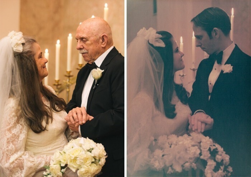 La pareja ganó el Internet con una sesión de fotos de los 50 años de aniversario de boda