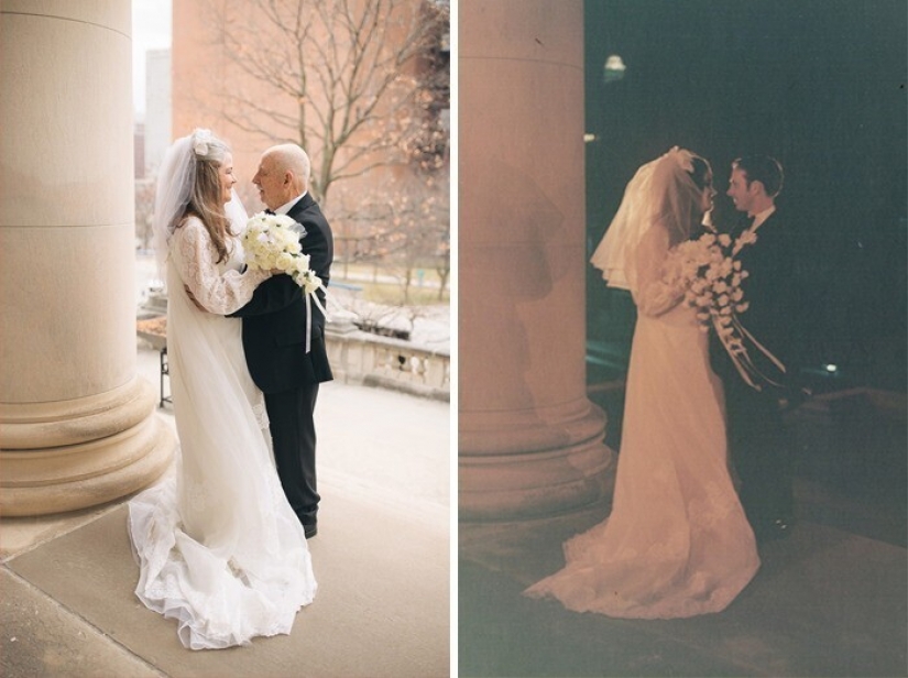 La pareja ganó el Internet con una sesión de fotos de los 50 años de aniversario de boda