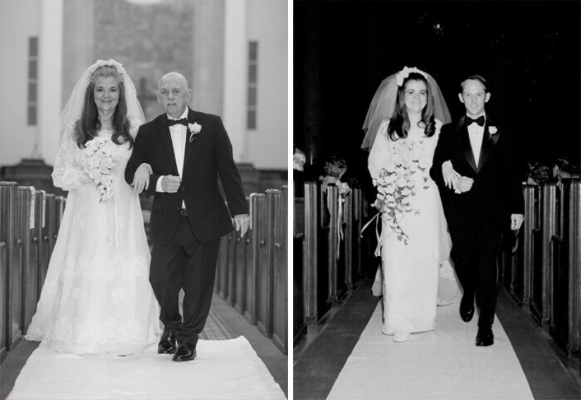 La pareja ganó el Internet con una sesión de fotos de los 50 años de aniversario de boda