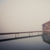 Landscapes reflected in water