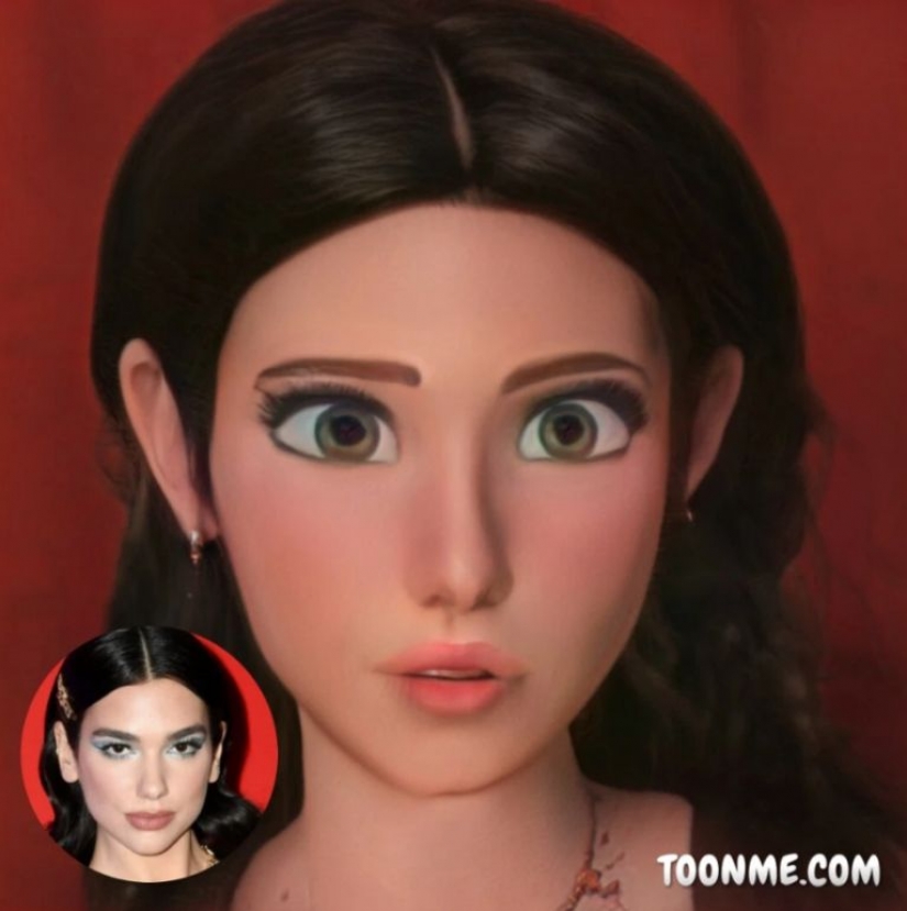 Las celebridades se convirtieron en personajes de dibujos animados con la ayuda de servicio en línea ToonMee