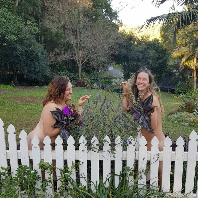 Las fotos más creativas de la red flash mob Día Mundial del Jardinero Desnudo