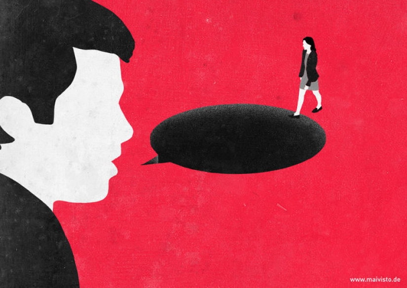 Las ilustraciones despiadadas no son para todos con un significado profundo