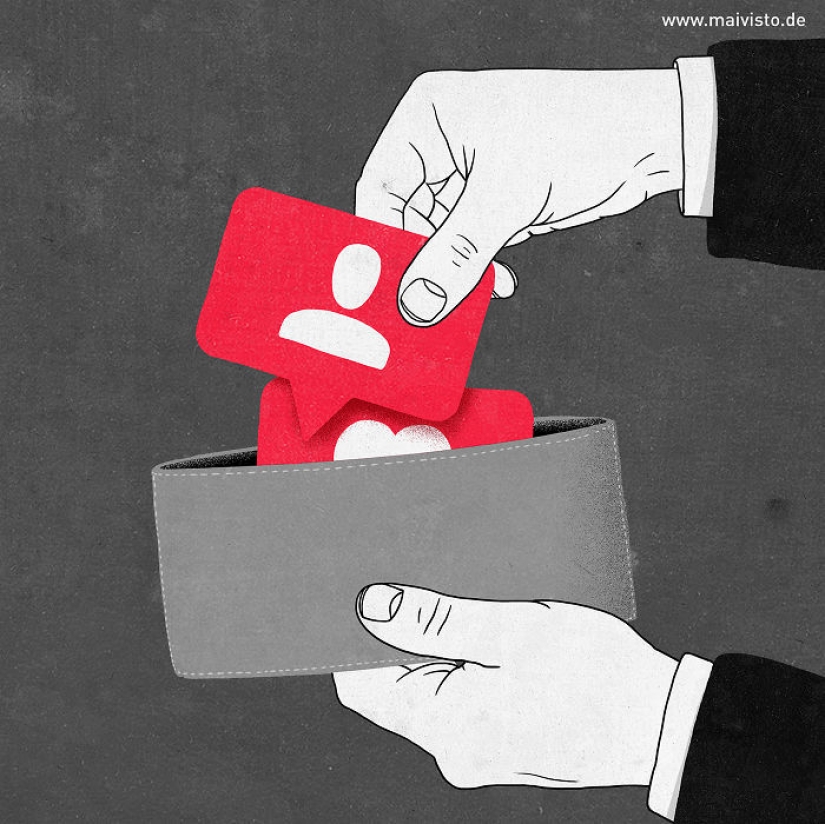 Las ilustraciones despiadadas no son para todos con un significado profundo