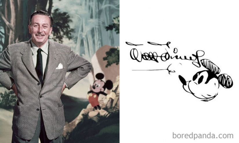 List of the most interesting celebrity autographs