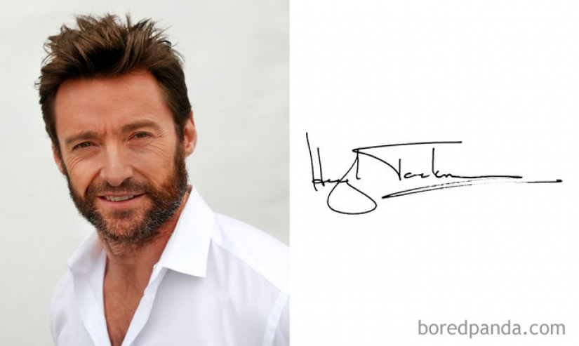 List of the most interesting celebrity autographs
