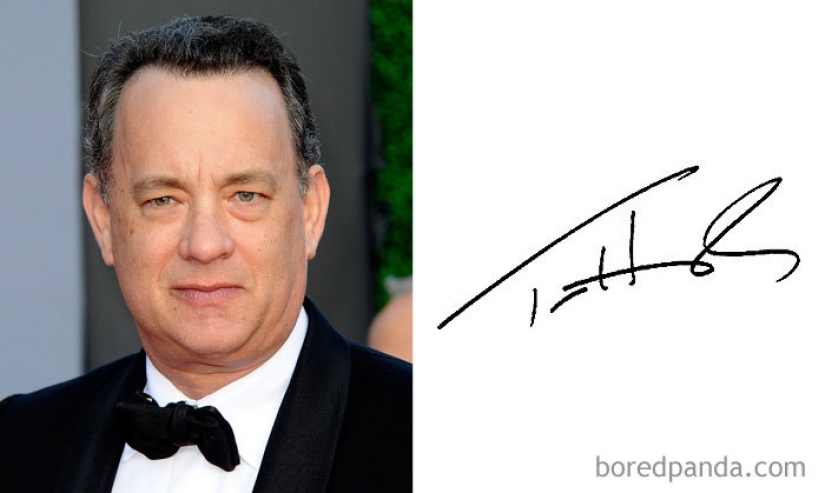 List of the most interesting celebrity autographs