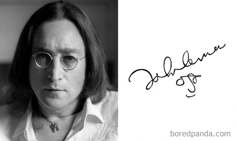 List of the most interesting celebrity autographs