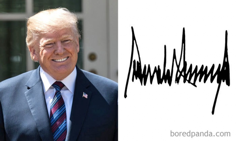 List of the most interesting celebrity autographs