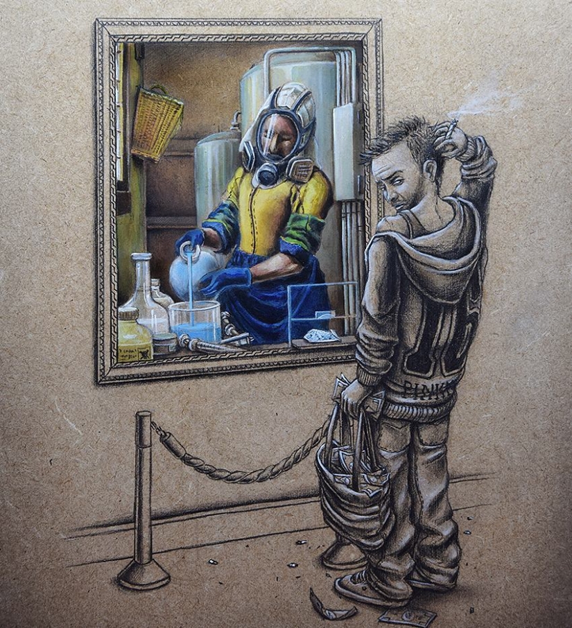 Lo que si Steve jobs y Jesse Pinkman se reúnen los héroes de pinturas clásicas