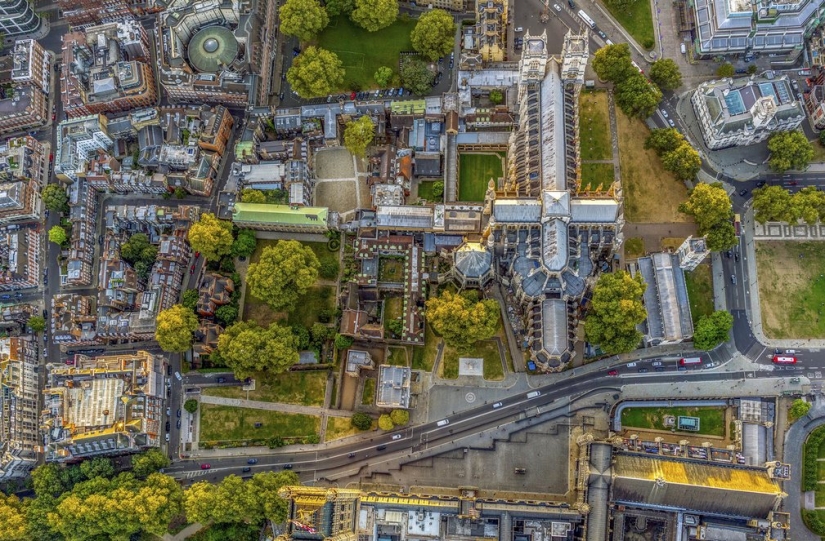 Londres desde un helicóptero