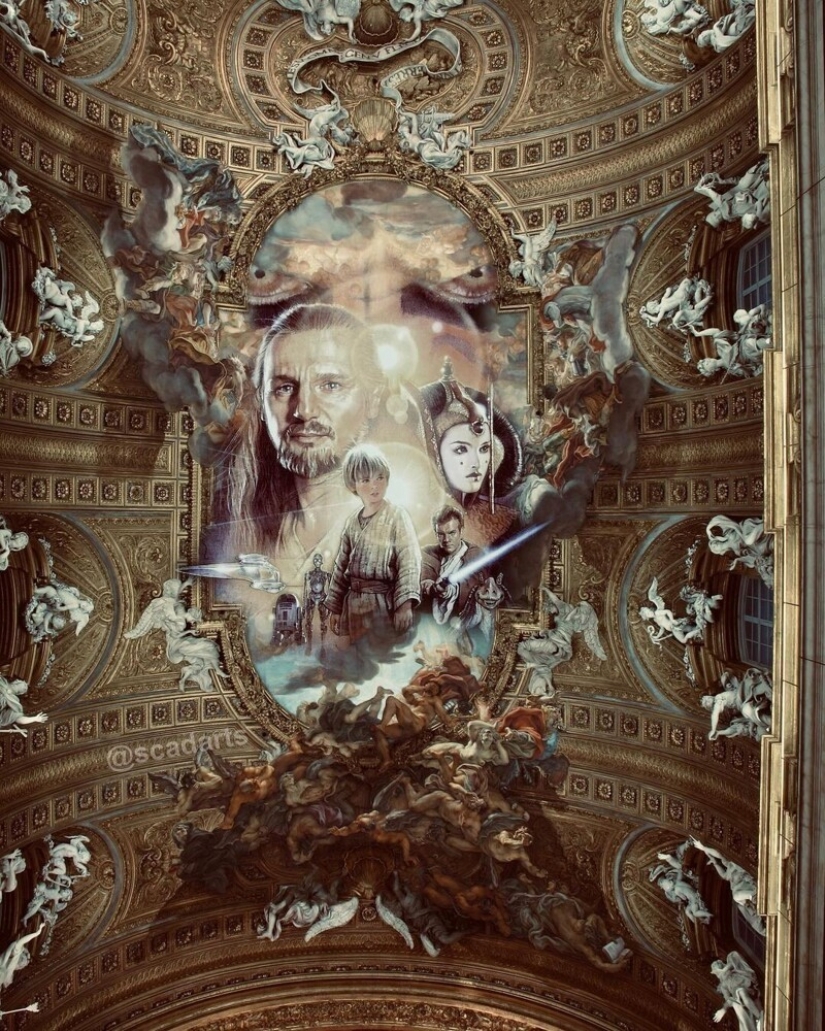 Los personajes del universo Star wars, en las asignaturas de pinturas clásicas