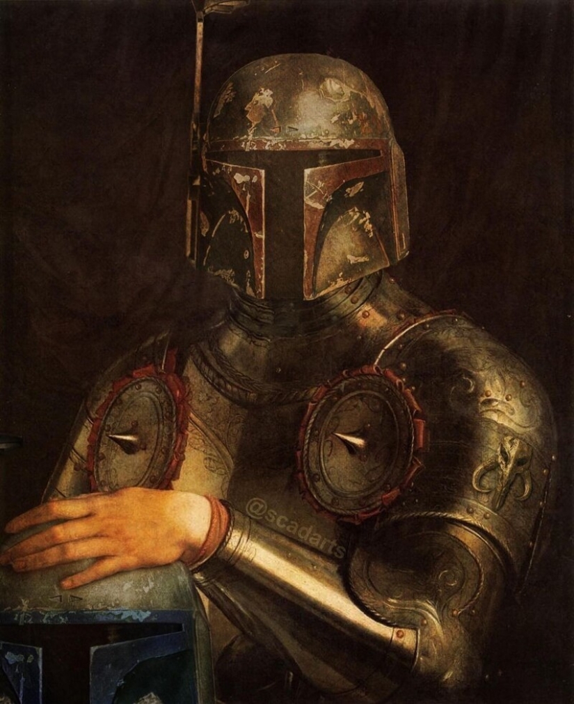 Los personajes del universo Star wars, en las asignaturas de pinturas clásicas