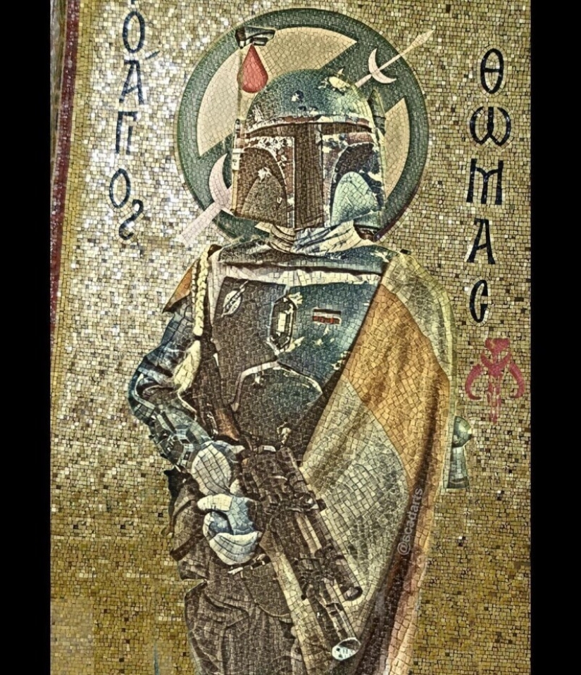 Los personajes del universo Star wars, en las asignaturas de pinturas clásicas