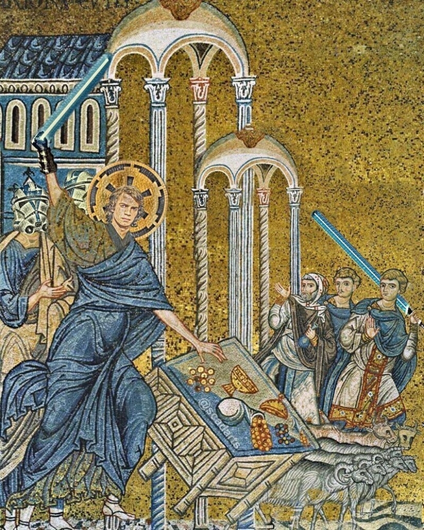 Los personajes del universo Star wars, en las asignaturas de pinturas clásicas