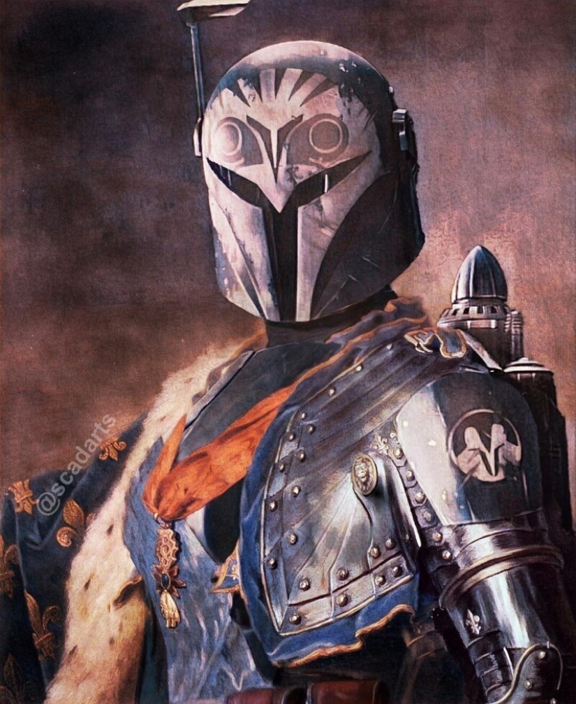 Los personajes del universo Star wars, en las asignaturas de pinturas clásicas