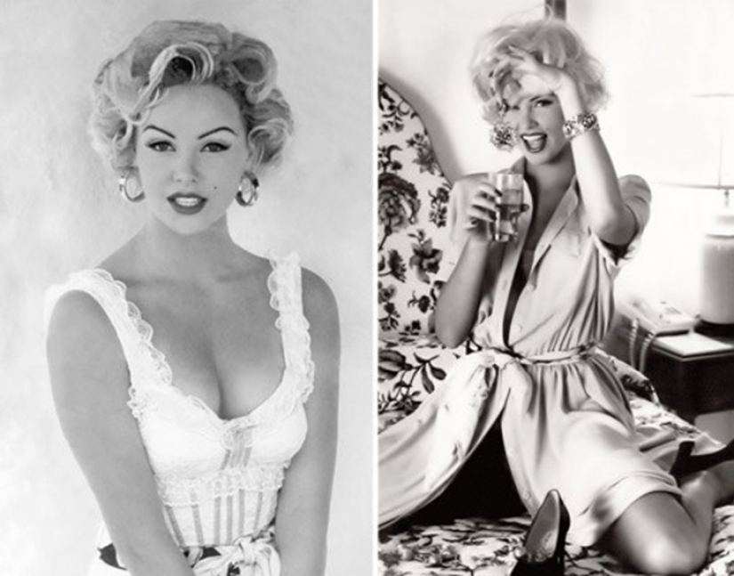 Marilyn Monroe turned out great in these pictures... only she wasn't there