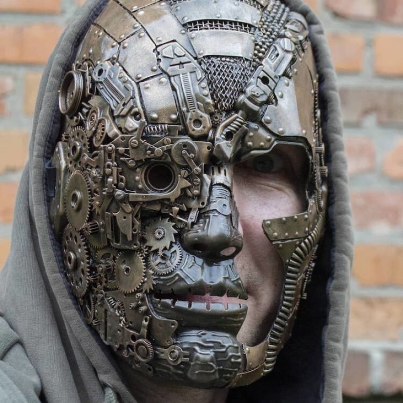 Masks in steampunk style by Dmitry Bragin from Kharkov