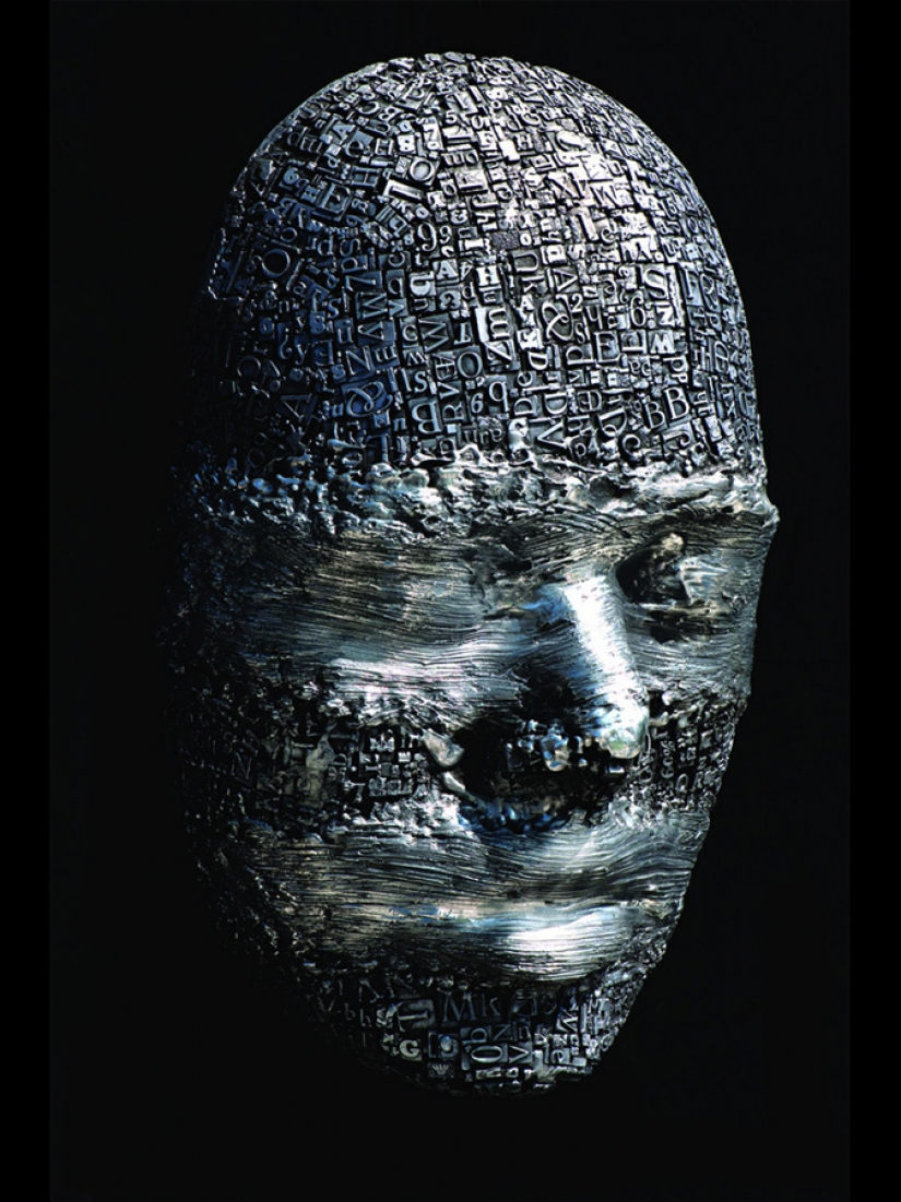 Masks made of scrap metal