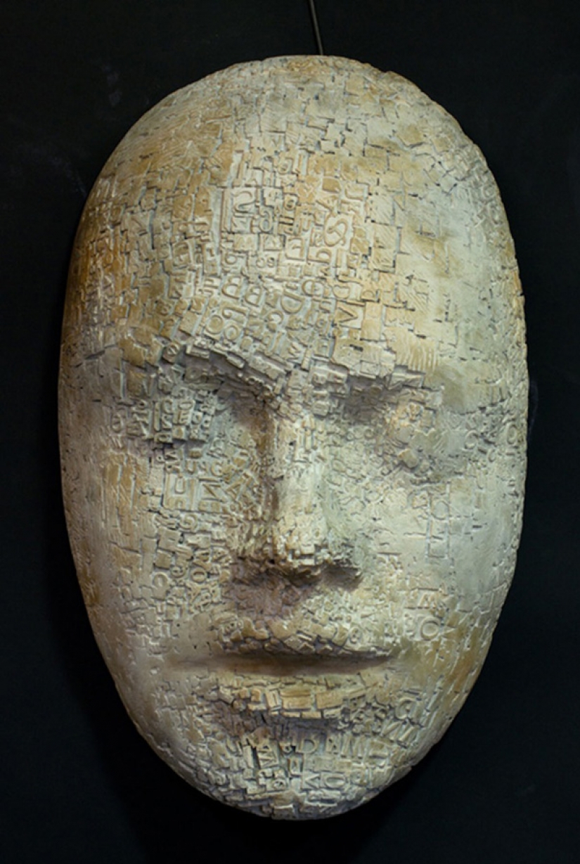 Masks made of scrap metal