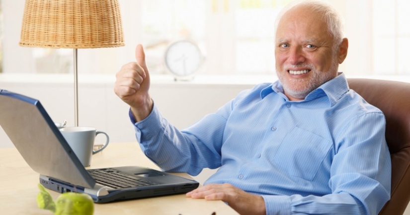 Meme sobre Harold, ocultar el dolor, y se utiliza en la agencia sueca de vacunación es