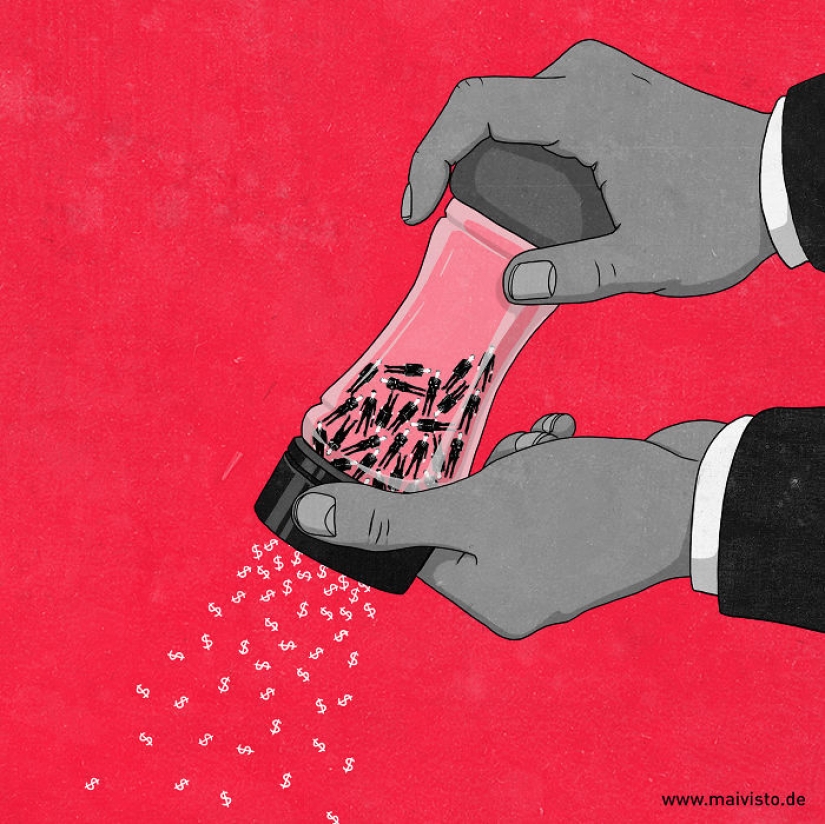 Merciless illustrations are not for everyone with deep meaning