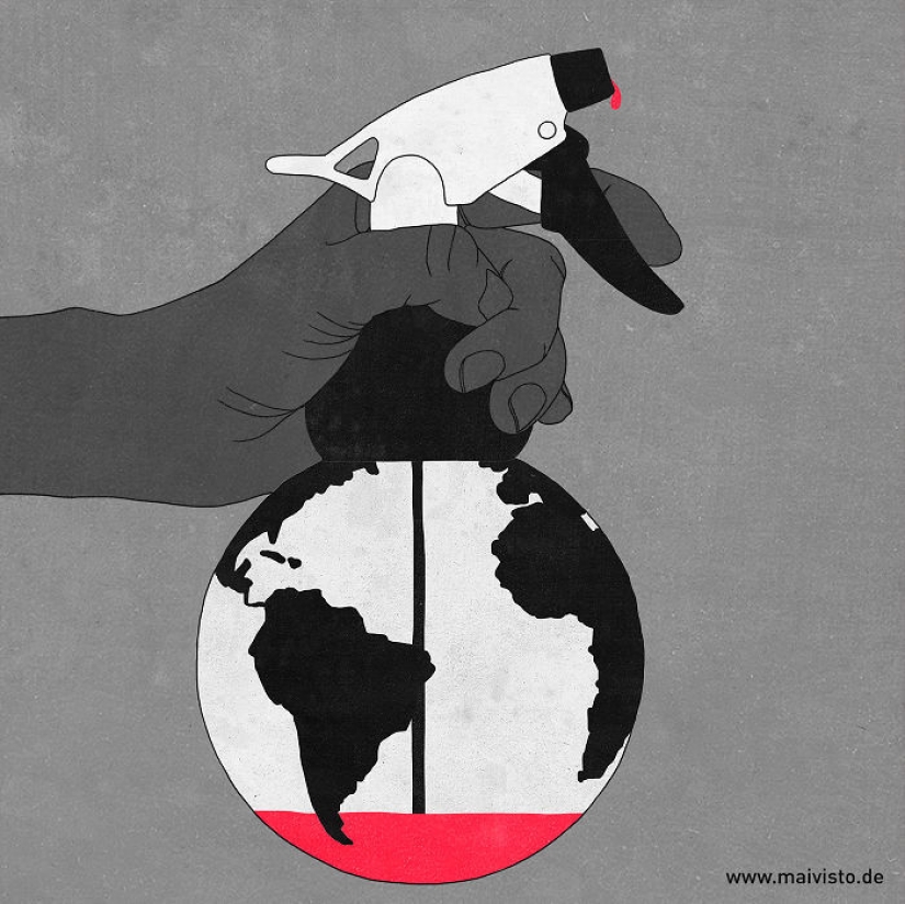 Merciless illustrations are not for everyone with deep meaning