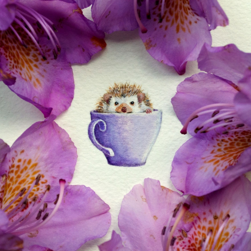 Miniature watercolors Miniature watercolors