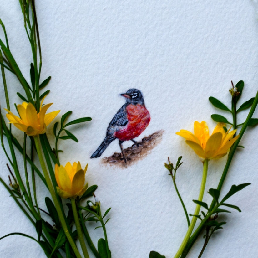 Miniature watercolors Miniature watercolors