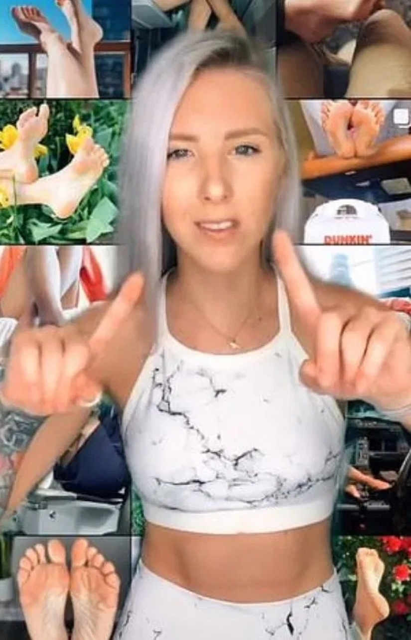 Money under your feet: a flight attendant receives tidy sums and gifts for photos of feet