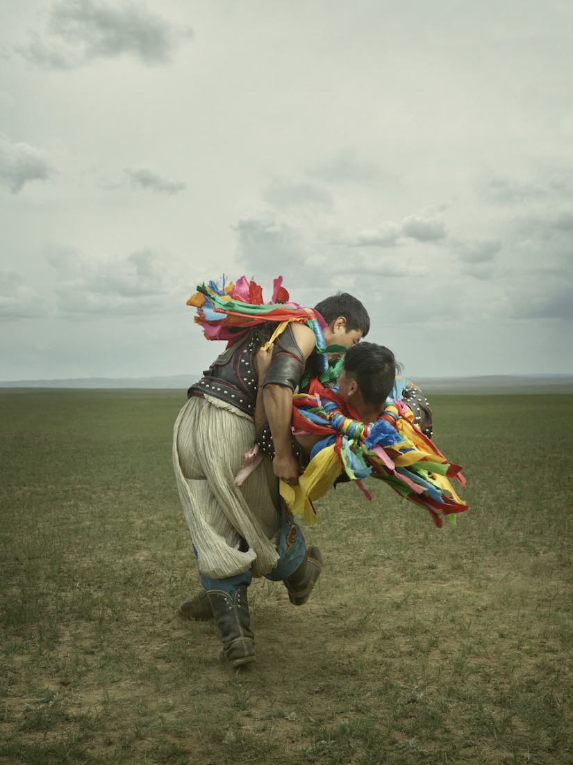"Mongolian wrestling is like going to war" "Mongolian wrestling is like going to war"