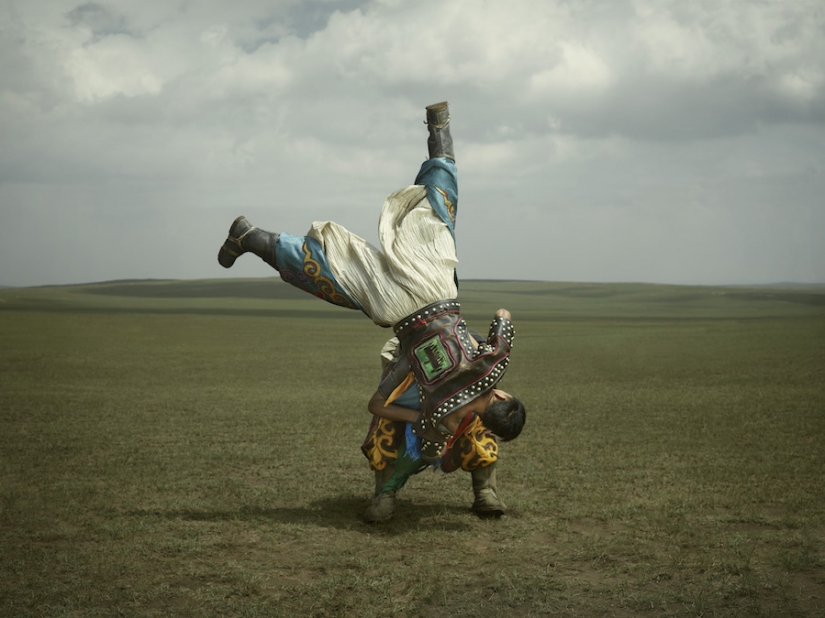 "Mongolian wrestling is like going to war" "Mongolian wrestling is like going to war"
