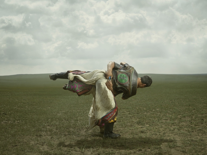 "Mongolian wrestling is like going to war" "Mongolian wrestling is like going to war"