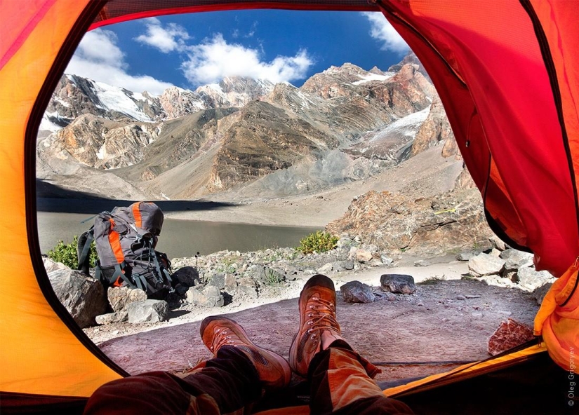 Morning views from the tent Morning views from the tent