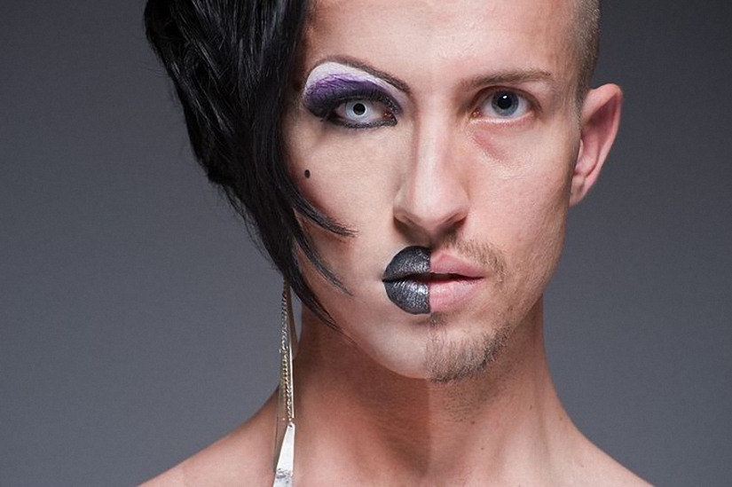 Mostrar la cara de burla a la diva con maquillaje y sin el proyecto Leland Bobba Mostrar la cara de burla a la diva con maquillaje y sin el proyecto Leland Bobba