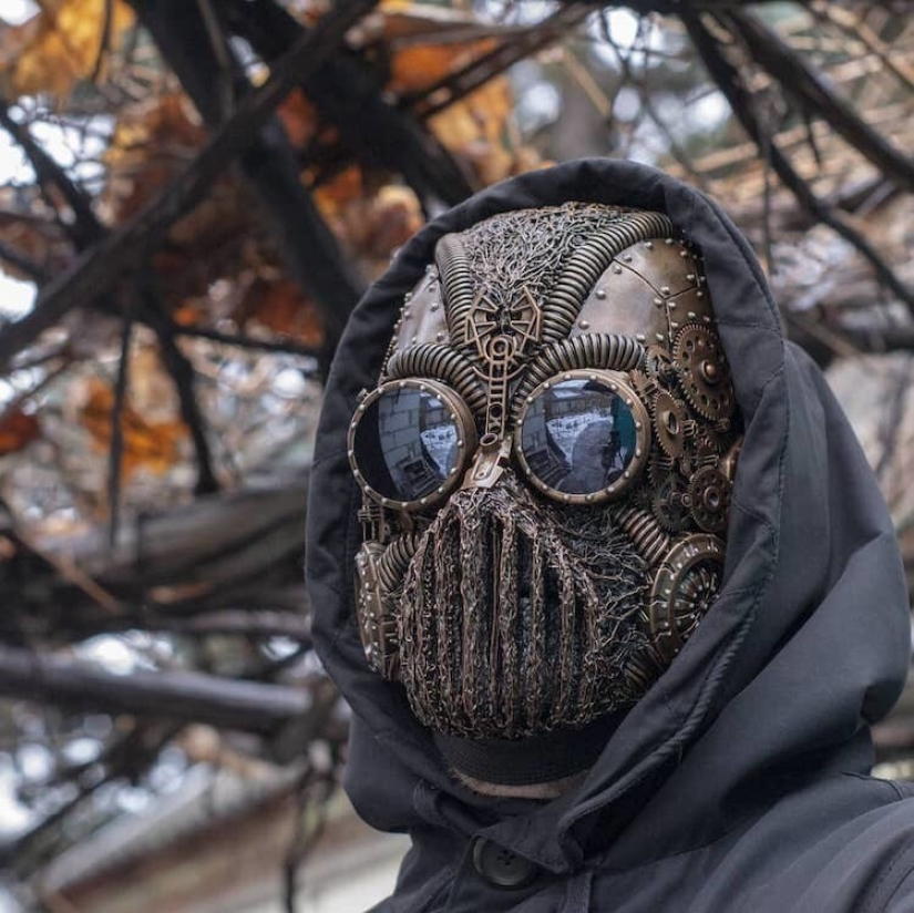 Máscaras de estilo steampunk de Dmitry Bragin de Jarkov