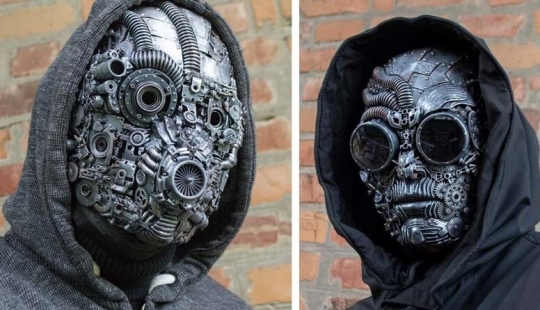 Máscaras de estilo steampunk de Dmitry Bragin de Jarkov Máscaras de estilo steampunk de Dmitry Bragin de Jarkov