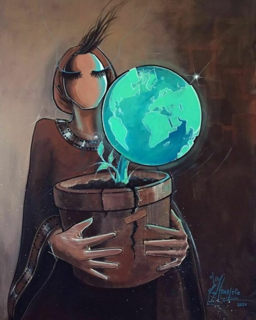 Mujeres y guerra: conmovedoras obras de la primera artista de graffiti afgana Shamsia Hassani Mujeres y guerra: conmovedoras obras de la primera artista de graffiti afgana Shamsia Hassani
