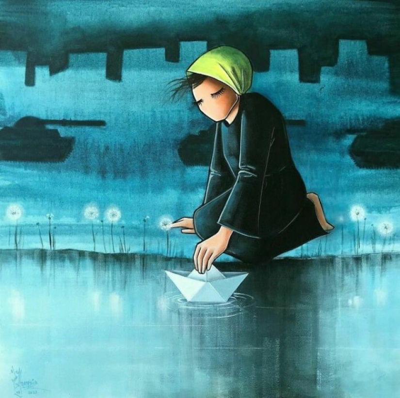 Mujeres y guerra: conmovedoras obras de la primera artista de graffiti afgana Shamsia Hassani Mujeres y guerra: conmovedoras obras de la primera artista de graffiti afgana Shamsia Hassani