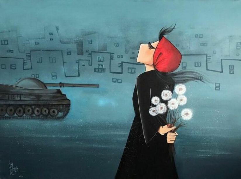 Mujeres y guerra: conmovedoras obras de la primera artista de graffiti afgana Shamsia Hassani Mujeres y guerra: conmovedoras obras de la primera artista de graffiti afgana Shamsia Hassani