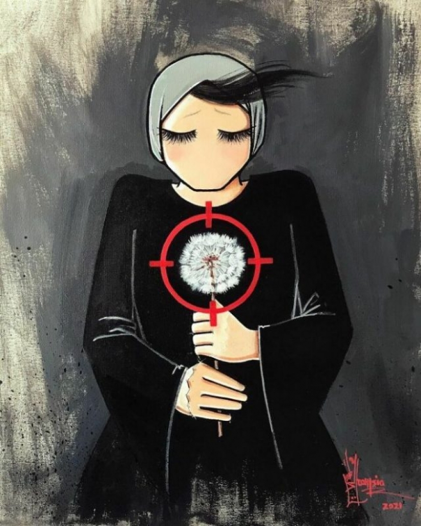 Mujeres y guerra: conmovedoras obras de la primera artista de graffiti afgana Shamsia Hassani Mujeres y guerra: conmovedoras obras de la primera artista de graffiti afgana Shamsia Hassani