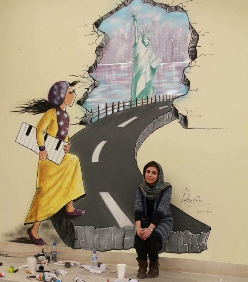 Mujeres y guerra: conmovedoras obras de la primera artista de graffiti afgana Shamsia Hassani Mujeres y guerra: conmovedoras obras de la primera artista de graffiti afgana Shamsia Hassani