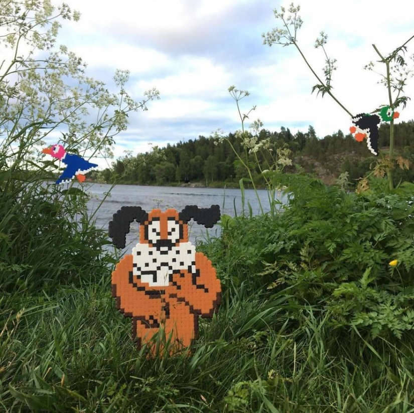 My dear, you have Putin Mick-sue top class: the Swedish artist produces pixel heroes in the real world My dear, you have Putin Mick-sue top class: the Swedish artist produces pixel heroes in the real world