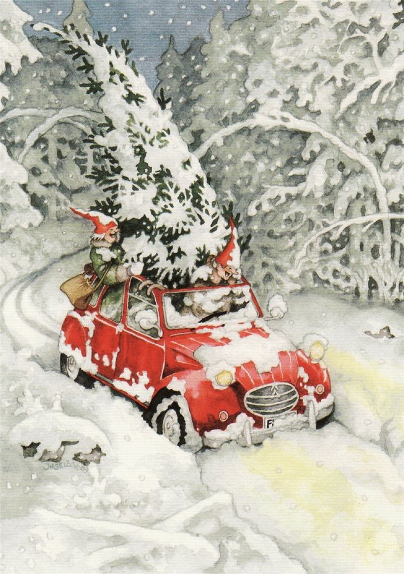 Naughty old ladies: a series of postcards with cheerful friends Naughty old ladies: a series of postcards with cheerful friends