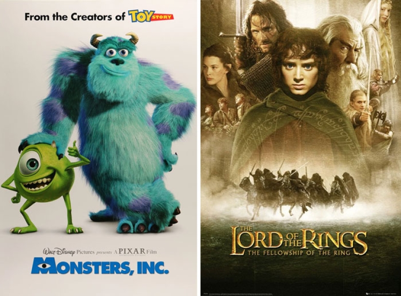 New flash mob: users are looking for pairs of movies that can be described in one phrase